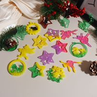 Moule en silicone DIY pour pendentifs, boucles d'oreilles, breloques de Noël et bijoux en résine, motifs Ballerine, Fille, Licorne, Clochette, Étoile, Renne