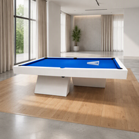 Table de billard pliante haut de gamme de luxe en bois massif et ardoise pour 8 joueurs, très demandée