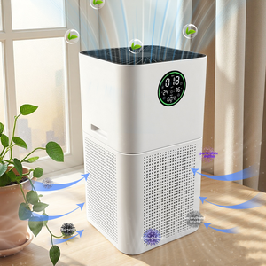 Purificador de aire inteligente <span class=keywords><strong>Google</strong></span> 3 en uno comercial WIFI purificador de aire de carbón activado H13 para el hogar con filtro Hepa para lugares grandes - Product Image 1