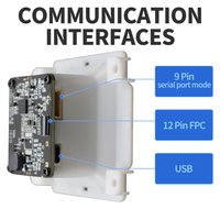 Xincode Wired Qr Code Barcod Reader Module 1D 2D Módulo de escáner de código de barras fijo Inventario Escaneo automático Código de barras GT-7700E