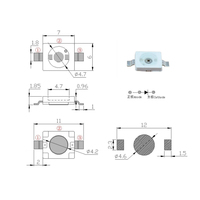 Diode LED infrarouge haute puissance 7060 850nm/940nm pour panneau de chauffage infrarouge