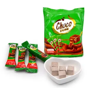 Oem halal sweet cheap chocolate cube candy