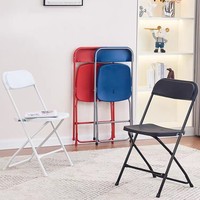 Chaise de réception pratique, sans tracas, pour zone d'attente, chaises individuelles, toutes situations, structure en plastique et métal, chaise pliante