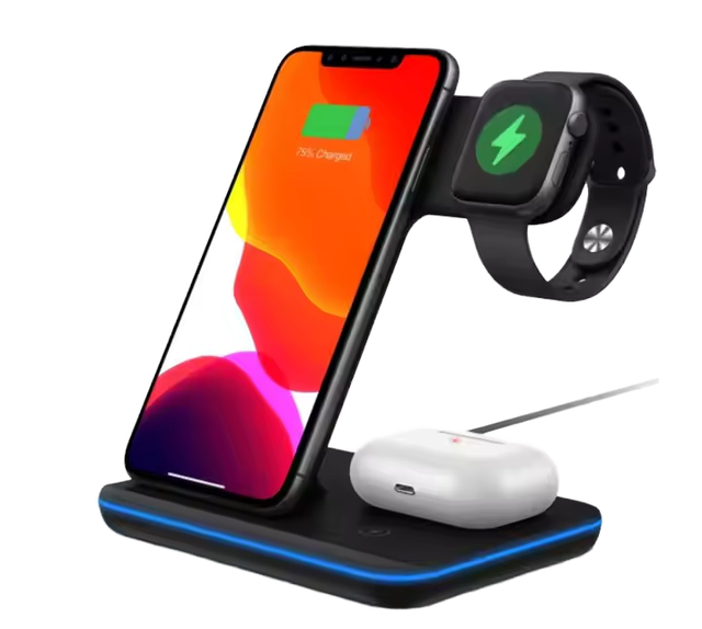 Innovative Tech Products 2026 Multifunctional Universal 15W QC3.0 Magnetic Fast Charging Station Wireless Chargers Smart Watch