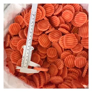 manufacturer custom frozen vegetables IQF Frozen Sliced Carrot Bulk BRC Approved Chinese Frozen Carrots