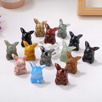 Vente en gros de diverses sculptures d'animaux en cristal de pierre de chat sculptée à la main en pierre multiple Figurines d'animaux en cristal pour la décoration