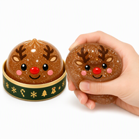 Boîte Mystère de Noël : Jouets Squishy en Gros, Jouets Anti-Stress à Presser, Balle Scintillante Colorée, Coffret Cadeau de Fêtes pour Enfants