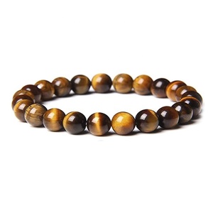 <span class=keywords><strong>Bracciale</strong></span> in Pietra Naturale con Perle di Cristallo Rotonde da 6mm, 8mm, 10mm in <span class=keywords><strong>Ametista</strong></span>, Quarzo Rosa, Turchese, Onice e Agata per <span class=keywords><strong>Donna</strong></span> e Uomo - Product Image 3