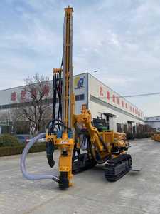 เครื่องเจาะไฮดรอลิกแบบตีนตะขาบ HJH FD580 สำหรับงานระเบิดหิน 75 กิโลวัตต์, 90-160 มม., ความลึก 50 ม. สำหรับงานขุดเหมืองแบบเปิดและงานก่อสร้าง - Product Image 2