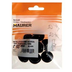 Slider in Metallo Trasparente O/25 (Confezione Blister da 8 Pezzi) - Product Image 2