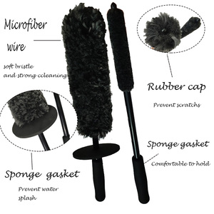 Sikat pembersih pelek roda otomatis untuk sikat roda mobil serat halus - Product Image 3