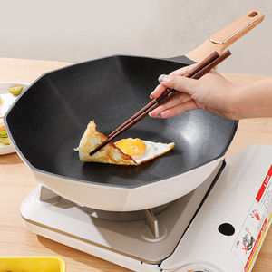 Octagonal Nonstick Pan Large Capacity Frying Wok Cookware Gift Set - Product Image 1