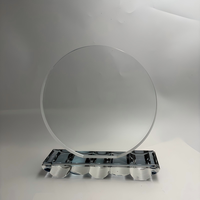 Plaque de trophée en cristal K9 transparente étanche, gravée au laser, polie, la plus vendue, à 3,2 USD, vente directe d'usine pour entreprises