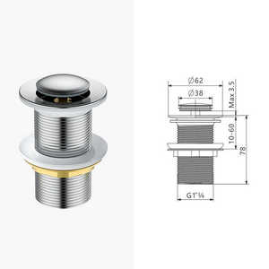 G1-1/4 "<span class=keywords><strong>robinet</strong></span> accessoire lavabo tuyau clic Pop up bouton <span class=keywords><strong>de</strong></span> vidange salle <span class=keywords><strong>de</strong></span> bain évier <span class=keywords><strong>bouchon</strong></span> égouttoir Siphon <span class=keywords><strong>bouchon</strong></span> <span class=keywords><strong>de</strong></span> déchets avec <span class=keywords><strong>trou</strong></span> - Product Image 4