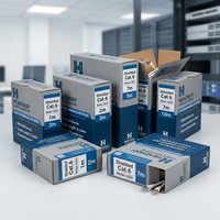 Kabel Patch Ethernet Gigabit Cat6 Shielded STP HEADWAY Kecepatan Tinggi Putih LSZH RJ45 Model CJL-61FGP4-LNWH-M untuk Jaringan