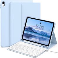 Étui clavier pour iPad Air 11 pouces avec clavier sans fil détachable et support pour M4/M3/M2 et 4e/5e génération