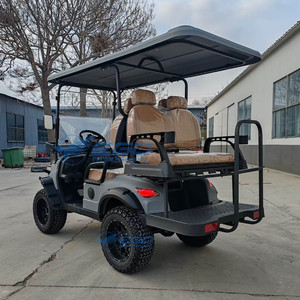 Carrito de Golf Eléctrico Gris de 4 Plazas con Tracción en las 4 Ruedas, Precio de Mayoreo, Carrito de Golf Todoterreno Eléctrico Popular a Precio de Mayoreo - Product Image 2