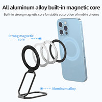 Support de téléphone magnétique pliable et rotatif à 180 degrés en alliage d'aluminium, multi-angle réglable, populaire pour bureau