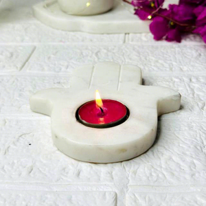 Hecho a mano mármol blanco Natural latón Diya mano forma diseño T-light mejor precio decoración del hogar para uso religioso resina anís estrellado - Product Image 1