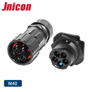 Jnicon M40 Bajonet 2 3 4 5pin Hoge Stroom Paneel Mount Waterdichte Power Connector Aan Boord Ip67