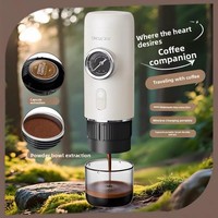 Machine à café portable OEM de style italien avec manomètre visuel, extraction de café en poudre et capsules, en acier inoxydable de qualité alimentaire