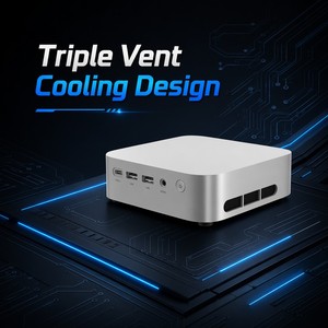 Mini PC de bureau TOPC R7 8745HS USB4.0 Double LAN 2xDDR5 PCIe4.0 11 Ordinateur de jeu de poche WiFi6E - Product Image 5