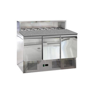 Mesa de Trabajo Refrigerada Comercial para Chef, Mostrador de <span class=keywords><strong>Buffet</strong></span> para Catering, Exhibición de Alimentos, Sándwiches, <span class=keywords><strong>Pizza</strong></span>, Preparación de Alimentos, Barra de Ensaladas - Product Image 6