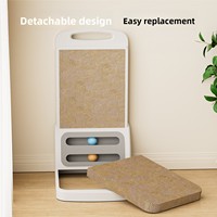 Hamac pour chat de haute qualité, pliable en forme de triangle, avec griffoir en sisal et jouets, tour pour chat