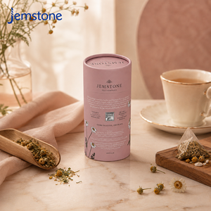 Emballage en tube de papier recyclable personnalisé de qualité supérieure avec logo pour thé en vrac, café torréfié, tube en carton, cylindre en papier, boîte - Product Image 1