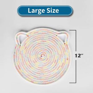 <b>Large</b> Modern Classic Cotton Rope Placemat Indoor Outdoor Dining Table Protection Bar for Hotels Parties Christmas Fabric Gifts - Product Image 2