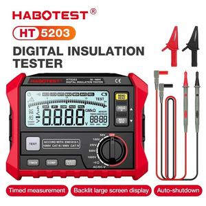 Mégohmmètre numérique Huabo HT5203 50-1000V, testeur de résistance d'isolement, outil de sécurité électrique - Product Image 2