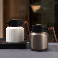 Carafe à café isotherme en acier inoxydable 316 de qualité alimentaire sans BPA, pichet thermique anti-fuite, matériau sûr, gourde isotherme pour boissons chaudes