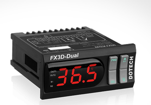 DOTECH FX3D-00 Digital <b>Temperature</b> <b>Controller</b>, Multi-Function, Heating/Cooling, Timer & Defrost Outputs, High/Low Alarm F - Product Image 2