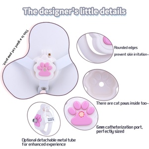 <b>Cat</b> Claw Resin Chastity Cage with Elastic Belt Lightweight Cock Cage with 4 Size <b>Rings</b> and Invisible Lock for Man Penis Exercise - Product Image 2