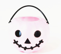 Seau à bonbons d'Halloween en résine, miniatures fantômes et citrouilles, panier porte-bonbons pour enfants, décoration de fête d'Halloween pour la collecte de bonbons ou de farces