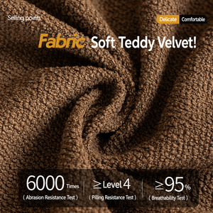 Housse de canapé imperméable en velours Teddy, anti-griffures pour chats, tissu de protection anti-adhérent pour coussin de canapé, protection intégrale d'un seul meuble pour la maison - Product Image 5