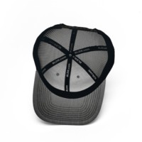 Groothandel Klassieke Grijze Zwarte Richardson Custom Design Logo Mesh 112 Rug Trucker Hoed