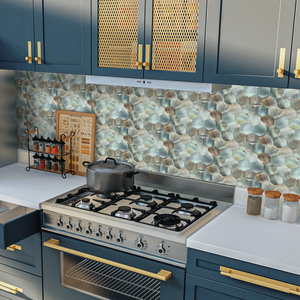 Piastrelle Esagonali in Alluminio Effetto Legno 73mm, Adesive, per Cucina e Bagno - Product Image 2
