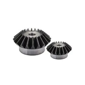 Straight Micro Differential Fabricated Steel Spiral 90 Degree 2mm 18x18 Bore Spur Helical Bevel Gear