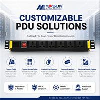 PDU de base pour rack, unité de distribution d'alimentation standard, prise universelle avec interrupteur pour armoire de serveur réseau