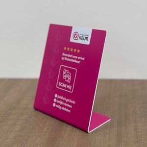 Tarjeta de visita RFID impresa con código QR personalizado impermeable Google Review Nfc Digital Menu Table Display Sign Stand - Product Image 2