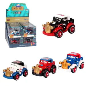 Excelentes crianças Alloy Diecast Car Toys Set para crianças brincando Pull Back Function
