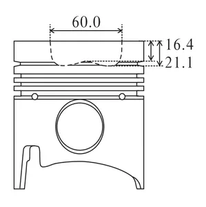 H06CT Engine piston 13216-1750 132161750 13101-87725 13101-87720 13101-87303 13101-87322 13211-1801 13216-1631 13216-3201