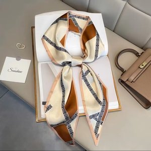 Écharpes pour femmes à la mode et élégantes pour <span class=keywords><strong>Amazon</strong></span> Best-seller Bandeau en polyester avec lettres imprimées pour la cravate d'hiver et d'été - Product Image 5