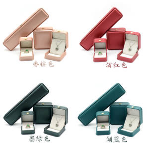 Новая фабрика, роскошная упаковка ювелирных изделий из искусственной кожи, белое золото, изготовленные на заказ, коробки для сережек, оптовая продажа, Экономичная Цена, простая - Product Image 6