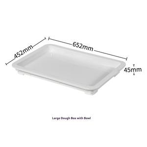 Boîtes de Fermentation et de Stockage Empilables en Plastique Blanc pour Pains, Pâtisseries et Pizzas avec Couvercles pour Boulangeries Professionnelles - Product Image 3