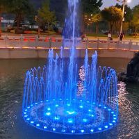 Dispositivo Musical Flotante para Paisajes Exteriores con Programa Programable y Luces de Colores Danzantes para Estanques, Lagos y Fuentes