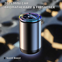 Diffuseurs de parfum liquide portables en alliage, alimentés par USB, avec éclairage d'ambiance, parfum Freesia, pour voitures intelligentes de luxe – Vente en gros