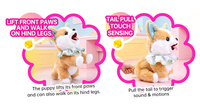 Peluche électronique Corgi interactive : chiot qui marche et aboie avec accessoires de beauté pour enfants et filles – Cadeau idéal