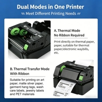 Impresora de Etiquetas de Códigos de Barras TSC TE244 TE344 de Grado Industrial Compacta con Modo de Impresión Térmica Dual y Conectividad Multiinterfaz